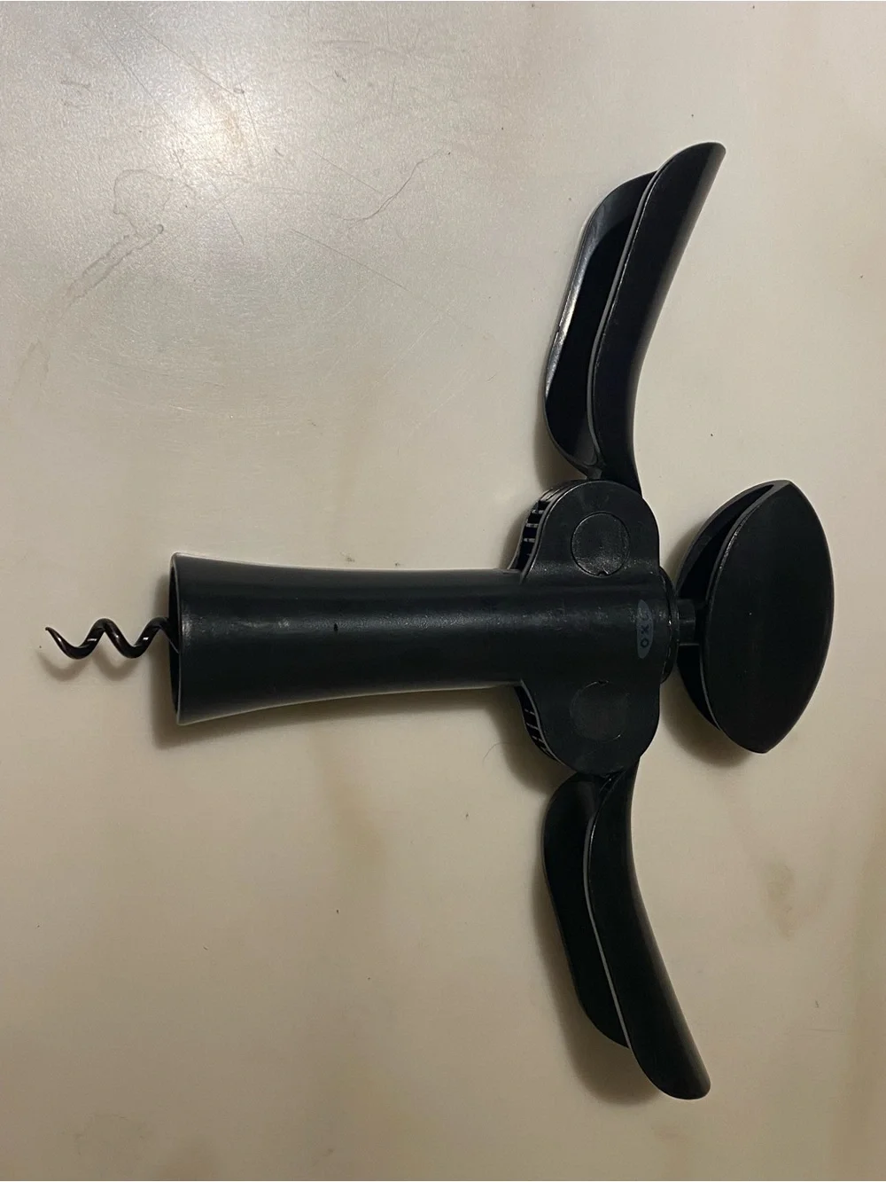 OXO Black Winged-Style Corkscrew with Ergonomic Handle